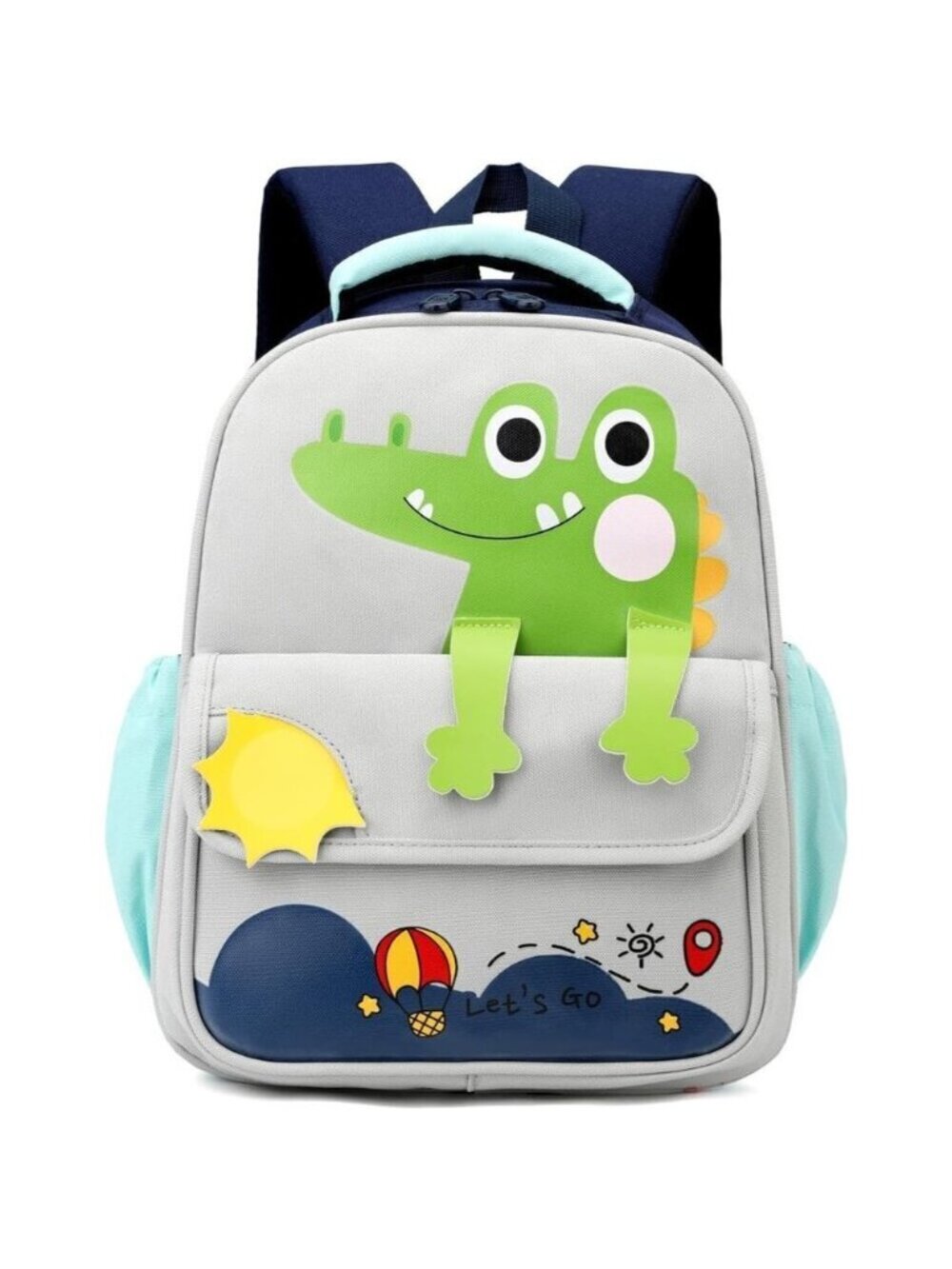 🆕 Zhanao Toddler Backpack Boys Grey Kindergarten Preschool Bookbag School Bags